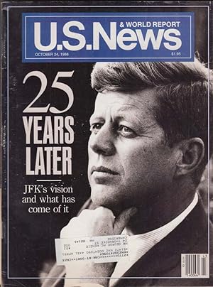 Seller image for US NEWS & WORLD REPORT 10/24 1988 25 years after JFK; Dukakis-Bush; Romania &c for sale by The Jumping Frog