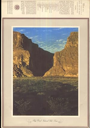 Seller image for Ansel Adams color image Big Bend National Park TX for Calso Gasoline ca 1950 for sale by The Jumping Frog