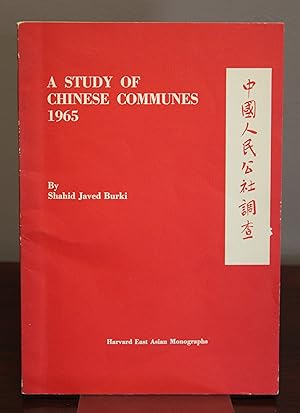 Seller image for A Study of Chinese Communes 1965 for sale by Spellbinder Books