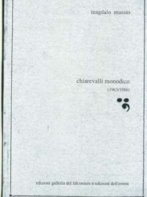 Bild des Verkufers fr Chiarevalli monodico 1963-1986. zum Verkauf von FIRENZELIBRI SRL