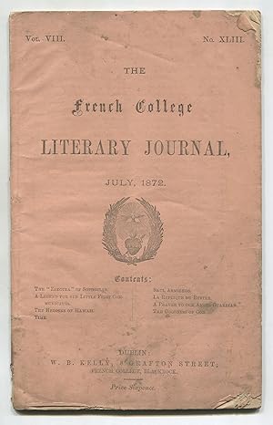 Immagine del venditore per The French College Literary Journal - July 1872 (Vol. VIII, No. XLIII) venduto da Between the Covers-Rare Books, Inc. ABAA