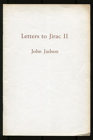 Bild des Verkufers fr Letters to Jirac II zum Verkauf von Between the Covers-Rare Books, Inc. ABAA