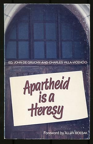 Bild des Verkufers fr Apartheid is a Heresy zum Verkauf von Between the Covers-Rare Books, Inc. ABAA