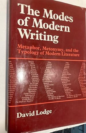 Seller image for The Modes of Modern Writing. Metaphor, Metonymy and the Typology of Modern Literature. for sale by Plurabelle Books Ltd