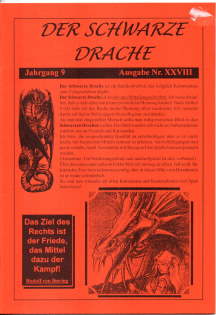 Image du vendeur pour Der schwarze Drache. Jahrgang 9. Ausgabe Nr. XXVIII. mis en vente par Leonardu