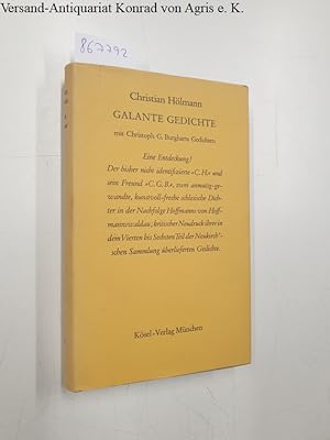 Imagen del vendedor de Galante Gedichte: Mit Christoph G. Burgharts Gedichten a la venta por Versand-Antiquariat Konrad von Agris e.K.