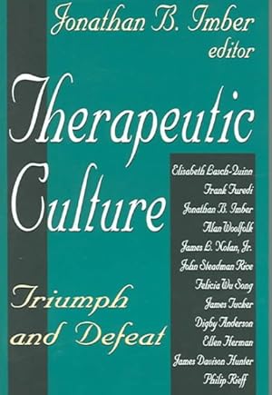 Immagine del venditore per Therapeutic Culture : Triumph and Defeat venduto da GreatBookPrices