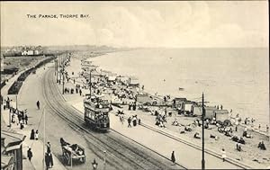 Bild des Verkufers fr Ansichtskarte / Postkarte Southend on Sea Essex England, The Parade, Thorpe Bay, Straenbahn zum Verkauf von akpool GmbH