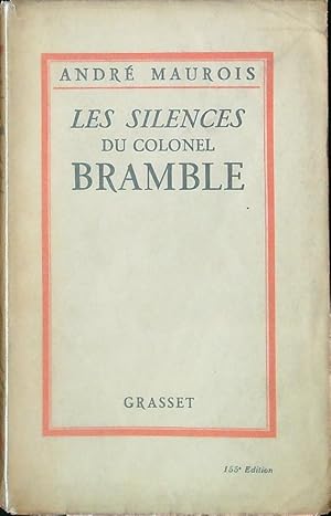 Bild des Verkufers fr Les silences du colonel Bramble zum Verkauf von Librodifaccia