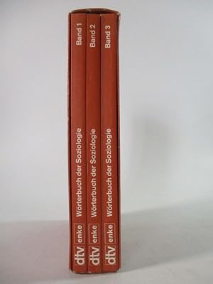 Bild des Verkufers fr Wrterbuch der Soziologie. Drei Bnde im Schuber. zum Verkauf von Antiquariat Bookfarm