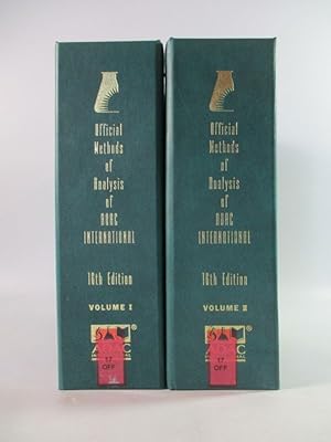 Seller image for Official Methods of Analysis of AOAC International, 16th Edition, Vol. I: Agricultural Chemicals. Contaminants. Drugs; Vol. II: Food Composition. Additives. Natural Contaminats. Zwei Bnde (Ringordner). for sale by Antiquariat Bookfarm