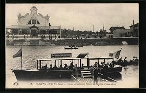 Image du vendeur pour Carte postale Nogent-sur-Marne, Canot automobile faisant le Service d'excursions mis en vente par Bartko-Reher