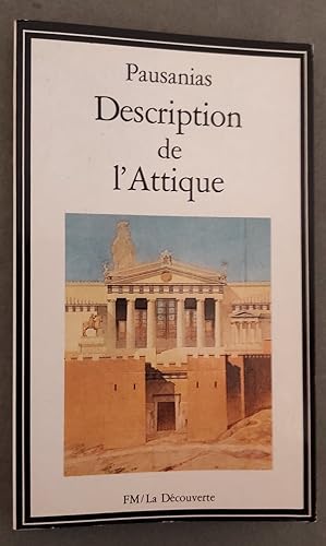 Imagen del vendedor de Description de l'Attique. a la venta por Librairie Pique-Puces