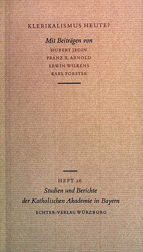 Bild des Verkufers fr Klerikalismus heute? (Heft 26) zum Verkauf von books4less (Versandantiquariat Petra Gros GmbH & Co. KG)