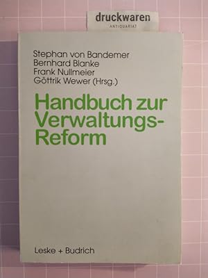 Bild des Verkufers fr Handbuch zur Verwaltungsreform. zum Verkauf von Druckwaren Antiquariat