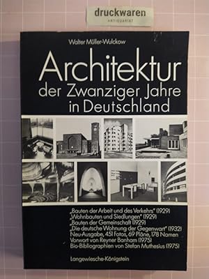 Bild des Verkäufers für Architektur der Zwanziger Jahre in Deutschland. zum Verkauf von Druckwaren Antiquariat