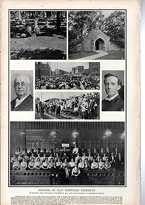 Immagine del venditore per PRINT: "Funeral of Our Martyred President". photos from Leslie's Weekly Illustrated: September 28, 1901 venduto da Dorley House Books, Inc.