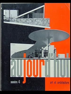 AUJOURD'HUI ART ARCHITECTURE n°4 1955 RONCHAMP LE CORBUSIER, CNIT Prouvé, H55, ARNE JACOBSEN