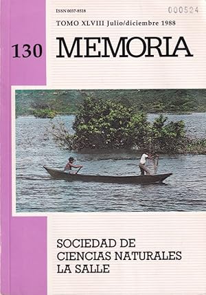 Memoria Tomo XLVIII, numero 130, Julio/Diciembre 1988