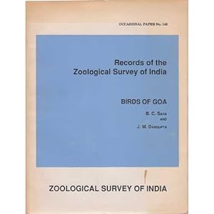Seller image for Records of the Zoological Survey of India: Birds of Goa for sale by Buteo Books