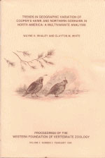 Bild des Verkufers fr Trends in Geographic Variation of Cooper's Hawk and Northern Goshawk in North America: A Multivariate Analysis zum Verkauf von Buteo Books