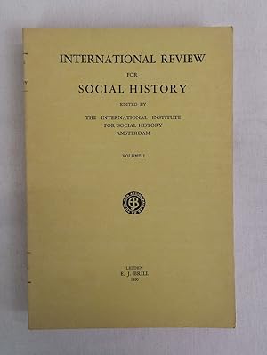 International Review for Social History. Volume I.1936. Edited by the International Institute for...