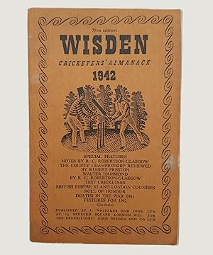 Bild des Verkufers fr Wisden Cricketers' Almanack 1942. 79th Edition. zum Verkauf von Keel Row Bookshop Ltd - ABA, ILAB & PBFA