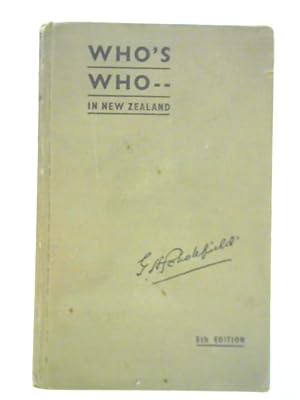 Imagen del vendedor de Who's Who in New Zealand a la venta por World of Rare Books