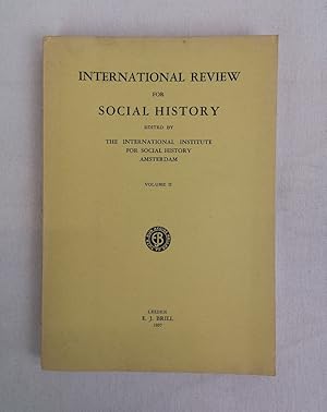 International Review for Social History. Volume II.1937. Edited by the International Institute fo...