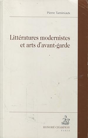 Image du vendeur pour Littratures modernistes et arts d'avant-garde mis en vente par Bloody Bulga