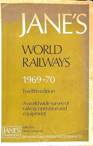 Immagine del venditore per Jane's World Railways 1969-70 venduto da M Godding Books Ltd