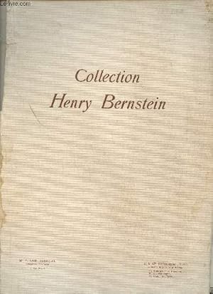 Bild des Verkufers fr Collection Henry Bernstein/Catalogue des tableuax par Besnard, Bonnard, Czanne, Fantin-Latour, Henri-Matisse, Marquet, Monet, Redon, Renoir, Roussel, Signac, Sisley,etc. zum Verkauf von Le-Livre