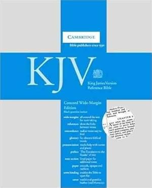 Image du vendeur pour Holy Bible : King James Version, Black, Goatskin, Concord Wide-margin Reference Bible mis en vente par GreatBookPrices