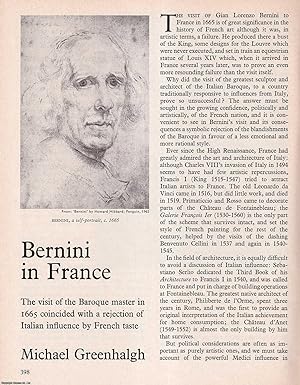 Imagen del vendedor de Bernini in France. An original article from History Today magazine, 1973. a la venta por Cosmo Books