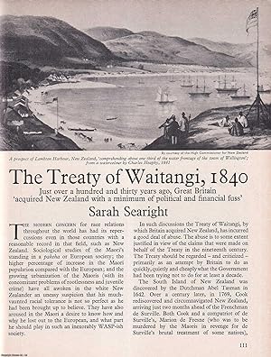 Bild des Verkufers fr The Treaty of Waitangi, 1840. An original article from History Today magazine, 1972. zum Verkauf von Cosmo Books