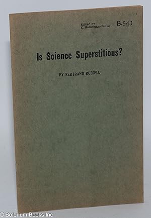 Seller image for Is Science Superstitious for sale by Bolerium Books Inc.