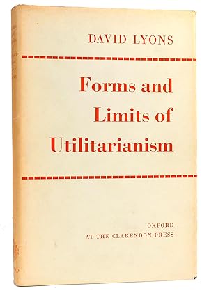 Seller image for FORMS AND LIMITS OF UTILITARIANISM for sale by Rare Book Cellar