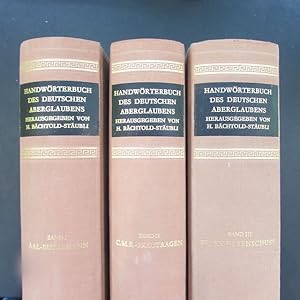 Imagen del vendedor de Handwrterbcher zur deutschen Volkskunde - Abteilung I: Aberglaube - Handwrterbuch des deutschen Aberglaubens - Bnde I bis X (10 Bcher) a la venta por Bookstore-Online