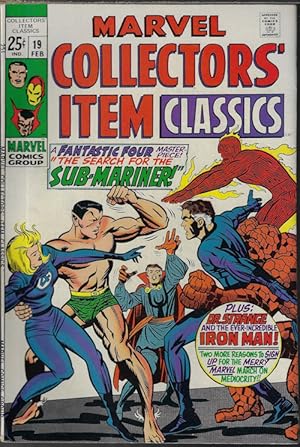 Bild des Verkufers fr MARVEL COLLECTORS' ITEM Classics: Feb. #19 (Fantastic Four; Iron Man; Dr. Strange) zum Verkauf von Books from the Crypt
