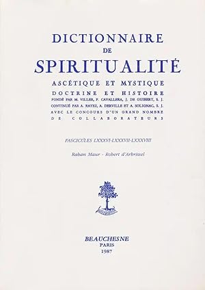 Image du vendeur pour Dictionnaire de spiritualit asctique et mystique mis en vente par Chapitre.com : livres et presse ancienne