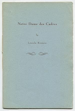 Seller image for Notre Dame des Cadres for sale by Between the Covers-Rare Books, Inc. ABAA