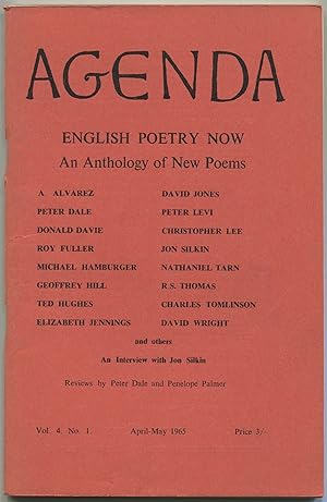 Seller image for English Poetry Now: An Anthology of New Poems [in] Agenda - Vol. 4, No. 1 - April-May 1965 for sale by Between the Covers-Rare Books, Inc. ABAA