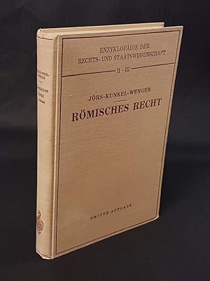 Seller image for Enzyklopdie der Rechts- und Staatswissenschaft II, III. (2 Teile in 1 Band). for sale by Antiquariat Dennis R. Plummer