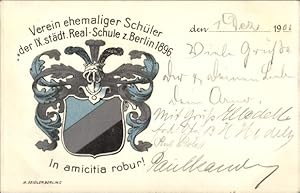 Studentika Ansichtskarte / Postkarte Verein ehemaliger Schüler der IX. städt. Realschule zu Berli...