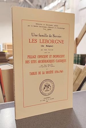 Mémoires et Documents de la Société Savoisienne d'Histoire et d'Archéologie. Tome LXXXI - 1967 - ...