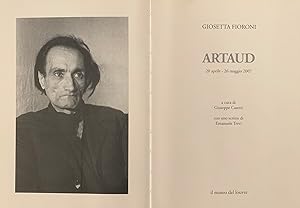 Imagen del vendedor de Giosetta Fioroni. Artaud a la venta por Studio Bibliografico Marini