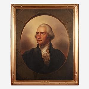 Immagine del venditore per George Washington, Patriae Pater" Rembrandt Peale Original Oil Painting. venduto da Raptis Rare Books