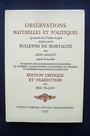 Observations naturelles et politiques, répertoriées dans l'index ci-après et faites sur les bulle...