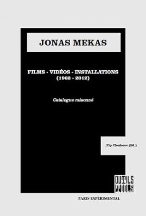Image du vendeur pour Jonas Mekas: Films, vidos, installations (1962-2012) (Outils/Tools) mis en vente par Satyricon & Co