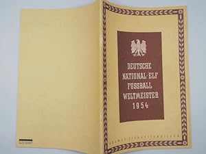 Bild des Verkufers fr Deutsche National Elf Fussball Weltmeister 1954. Komplett, Faksimile Edition. zum Verkauf von Buchschloss